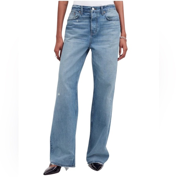 NEW MADEWELL Low-Slung Baggy Jeans Wide Leg Size 25P - Picture 1 of 8